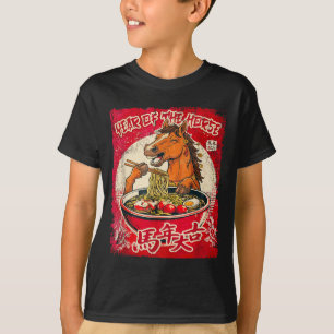 Camiseta Ano Novo Chinês do Zodíaco do Cavalo 2026 Ramen Fu