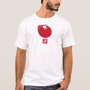 Camiseta Ano Novo Chinês Vermelho Moderno