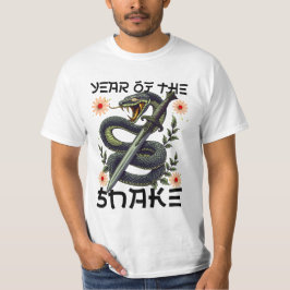 Camiseta Ano Novo do Cobra Zodiac Chinês