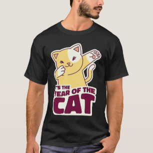 Camiseta Ano Novo do Coelho Dabbing Dab Gato Zod Chinês