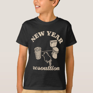 Camiseta Ano Novo do Panda Descartado Resolução Engraçado B