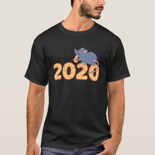 Camiseta Ano Novo do Rato 2020 Lunar Chinês Zodiac