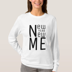 Camiseta Ano Novo Eu 🔥 Trazê-lo na Motivação das Mulh