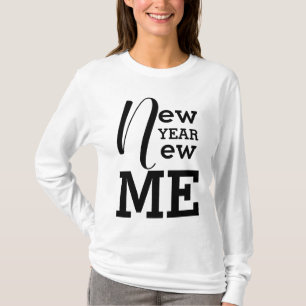 Camiseta Ano Novo Eu 🔥 Trazê-lo na Motivação das Mulh