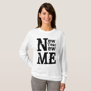 Camiseta Ano Novo Eu 🔥 Trazê-lo na Motivação das Mulh