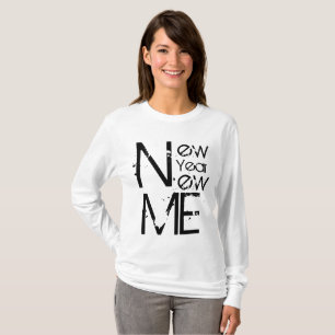 Camiseta Ano Novo Eu 🔥 Trazê-lo na Motivação das Mulh