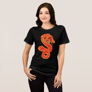 Camiseta Ano Novo Lunar Brilhante do Dragão