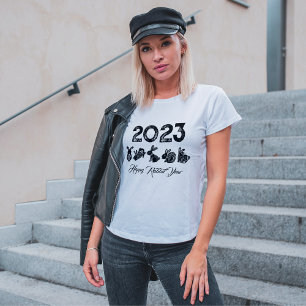 Camiseta Ano Novo Lunar Chinês Chinês no Quadrinho Ano Novo