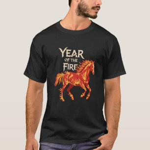 Camiseta Ano Novo Lunar Chinês de 2026 - Ano do Cavalo de F