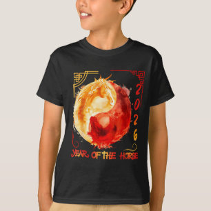 Camiseta Ano Novo Lunar Chinês do Cavalo 2026