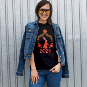 Camiseta Ano Novo Lunar Novo Ano Floral Chinês