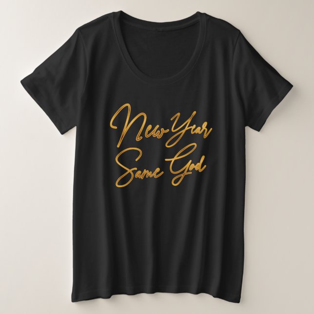 Camiseta Ano Novo - Mesmo Deus (Frente do Design)