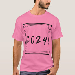 Camiseta Ano Novo Minimalista 2024