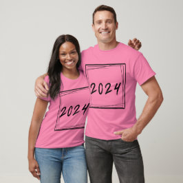 Camiseta Ano Novo Minimalista 2024