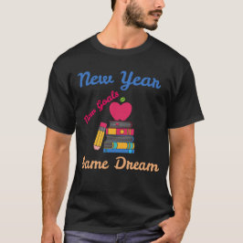 CAMISETA ANO NOVO NOVOS OBJETIVOS MESMO SONHO DE VOLTA À ES