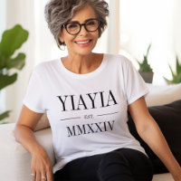 Ano Numeral Romano Yiayia Estabelecido