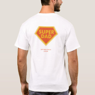 Camiseta Ano personalizado do Super Pai