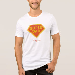 Camiseta Ano personalizado do Super Pai
