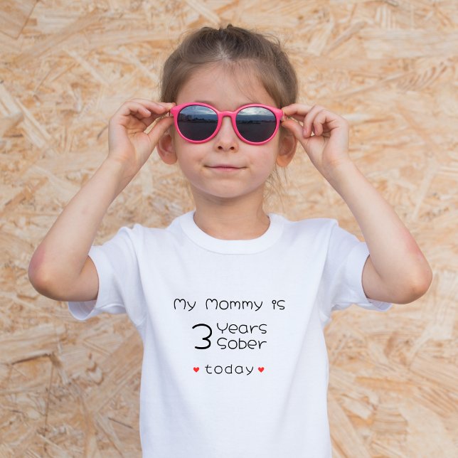 Camiseta Ano Personalizado Mínimo Minha Mamãe é 3 Anos Mais (Criador carregado)