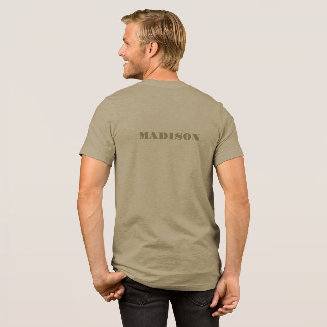 Camiseta Ano, Texto e Nome Personalizados (Voltar Cheio)
