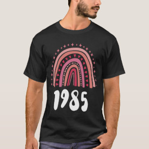 Camiseta Ano Vermelho Do Arco-Íris De Nascimento De 1985