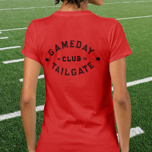 Camiseta Ano Vermelho do Clube Personalizado de Tailgate do