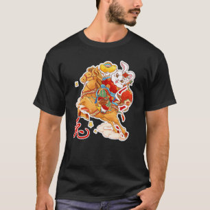 Camiseta Ano Zodíaco Chinês do Coelho Sinal Animal Luna