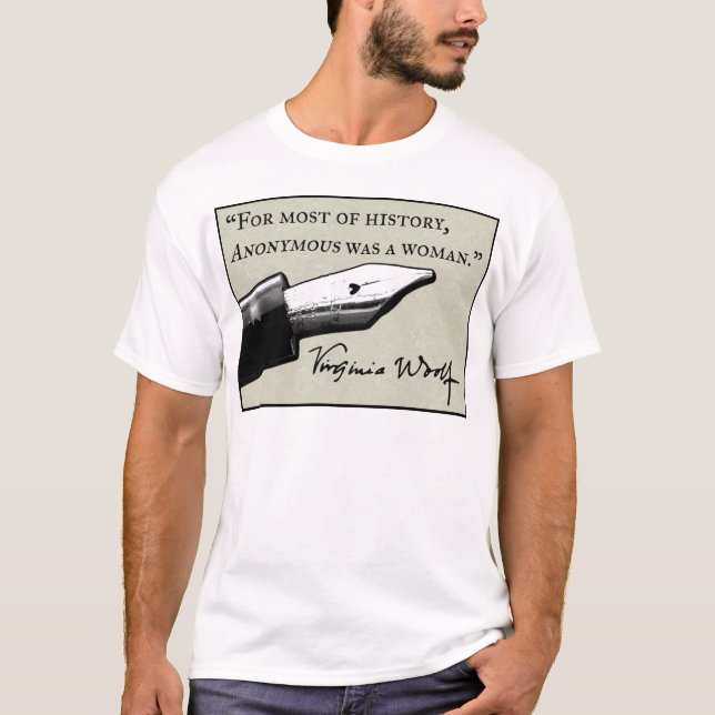 Camiseta Anónima era uma mulher (Frente)
