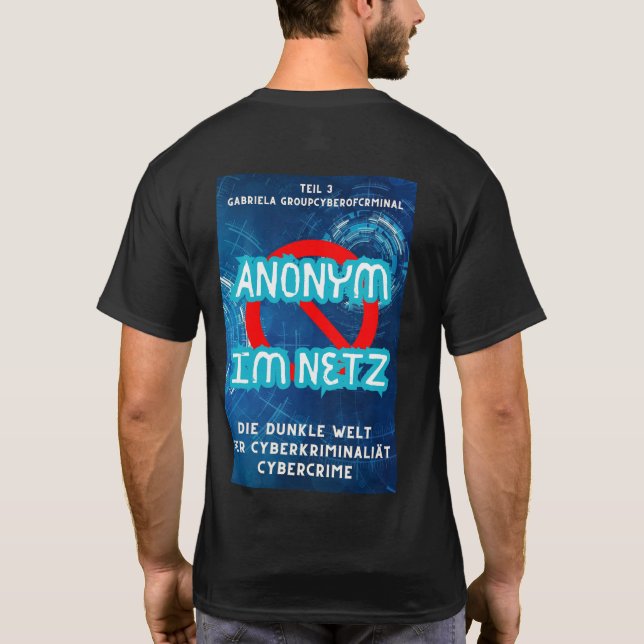 Camiseta Anonym im Netz  (Verso)
