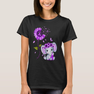 Camiseta Anorexia Consciência Purple Hippie Sunflower Eleph