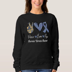 Camiseta Anorexia Nervosa Paz Amor Esperança Perwinkle Blue