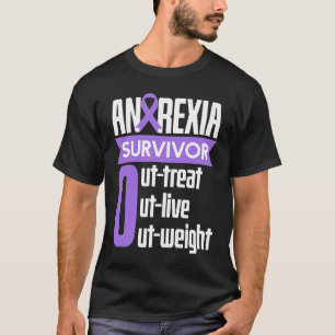 Camiseta Anorexia Sobrevivência Sobrevivente Sobrevivente C