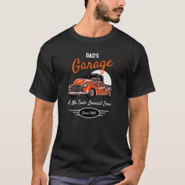 Camiseta Anos 50 de garagem Chevy Funny Slogan Orange