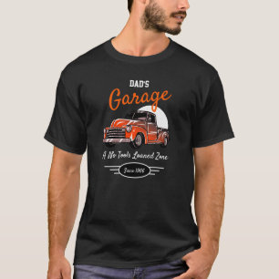 Camiseta Anos 50 de garagem Chevy Funny Slogan Orange