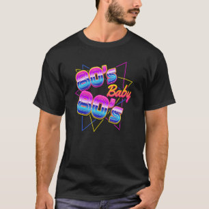 Camiseta anos 80 80s Figurino 80s Festa de Vestido Retroced