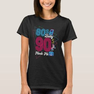 Camiseta anos 80 90 Fez-me Nascer nos anos 80 Mulheres Home