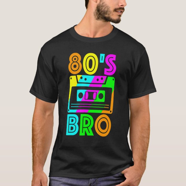 Camiseta anos 80 Bro 80s 1980 1980s Aniversário do Br (Frente)