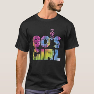 Camiseta anos 80 Estilo Oitenta de 1980 Meninas