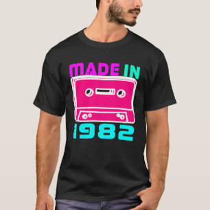 Camiseta anos 80 Feito em 1982 Amor dos anos 80 Tema Retro