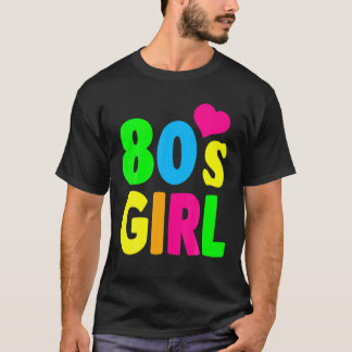 Camiseta Anos 80 Festa de aniversário Costume Retro Vintage
