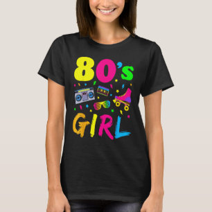 Camiseta anos 80 Festa de aniversário Costume Retro Vintage