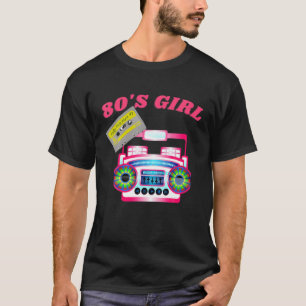 Camiseta Anos 80 GIRL Retro Boom Box 1980