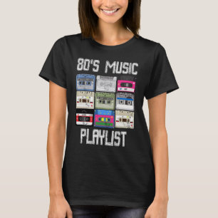Camiseta anos 80 Music Playlist Vintage Tea