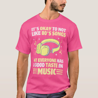 Camiseta Anos 80 Música Engraçada Lover Nostalgia Hip Hop R