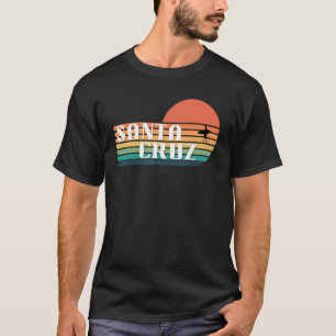 Camiseta Anos 80 Sunset Papais noeis Cruz California Surfer