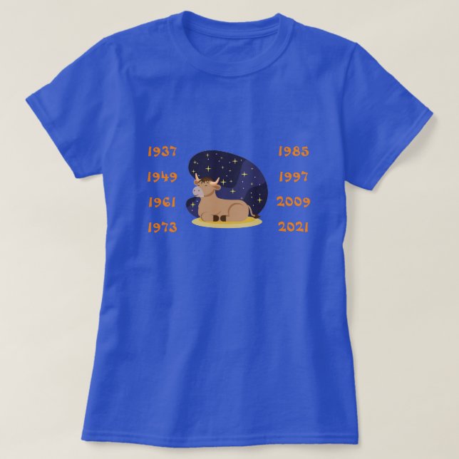 Camiseta Anos Chineses do Boi (Frente do Design)