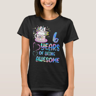 Camiseta Anos De Ser Uma 6 De Aniversário Fantástica Gata B