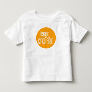 Camiseta años do cinco do tengo