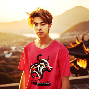 Camiseta Anos Do Ox - Sinal Zodiac Chinês