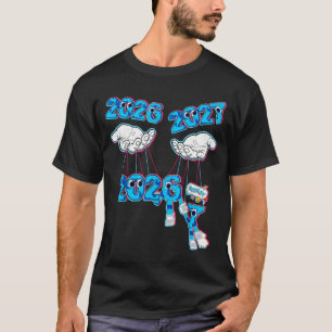 Camiseta Anos Engraçados 2027 7 67 Meme Mão